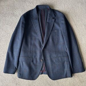 Bonobos Unlined Cotton/Wool Checked Blazer